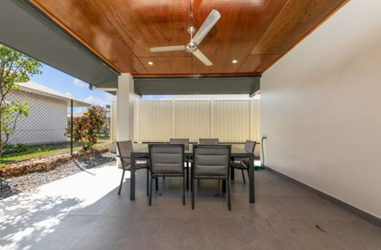 Outdoor area of completed home